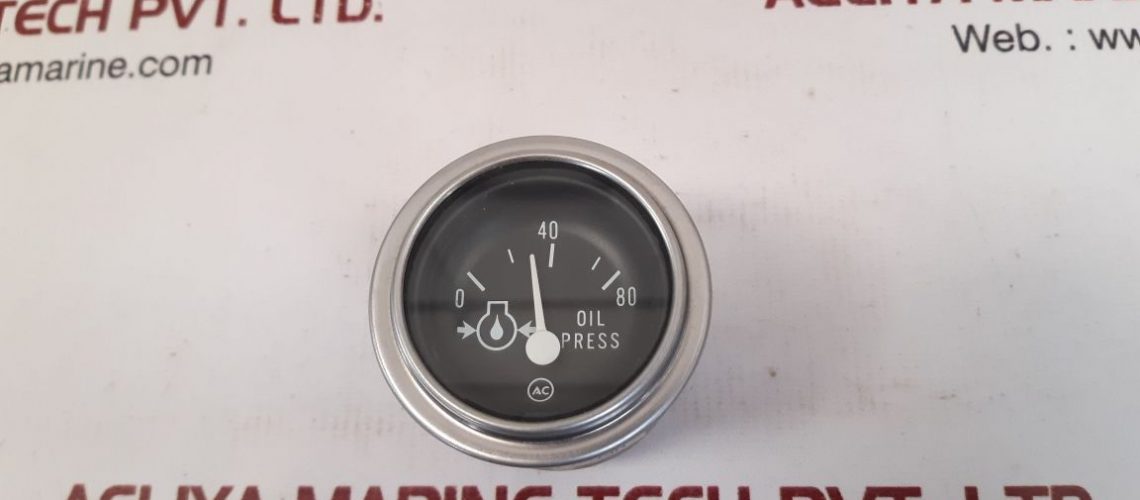 OIL PRESSURE GAUGE AC 0 TO 80