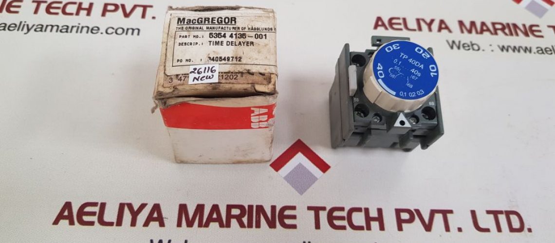 ABB TP 40DA CONTACTOR DELAY TIMER 5354 4135-001