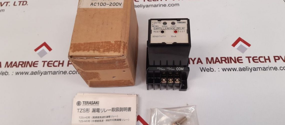 TERASAKI TZS-HD EARTH LEAKAGE RELAY 100/200V 30MA