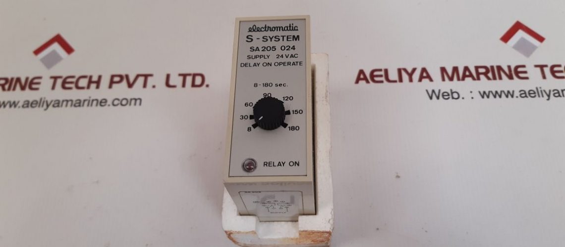 ELECTROMATIC S-SYSTEM SA205 024 DELAY ON OPERATE RELAY