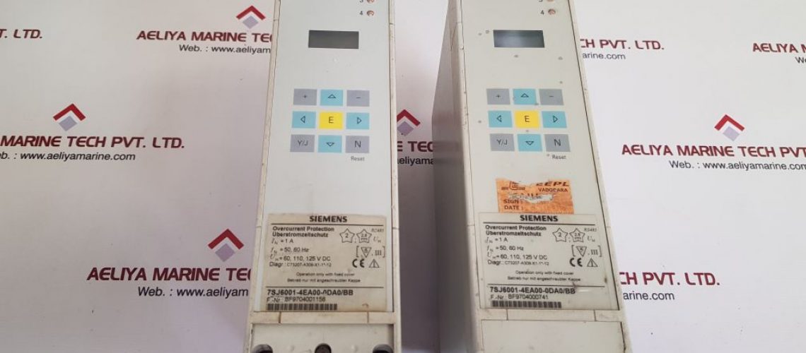 SIEMENS 7SJ6001-4EA00-0DA0/BB OVERCURRENT PROTECTION UNIT