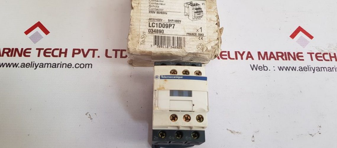 TELEMECANIQUE SCHNEIDER ELECTRIC SQUARE D LC1D09P7 CONTACTOR