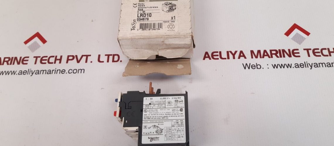 SCHNEIDER TELEMECANIQUE ELECTRIC LRD 10 THERMAL OVERLOAD RELAY