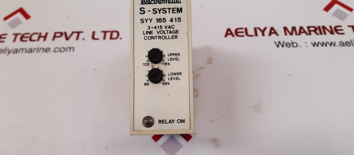 ELECTROMATIC S-SYSTEM SYY 165 415 LINE VOLTAGE CONTROLLER