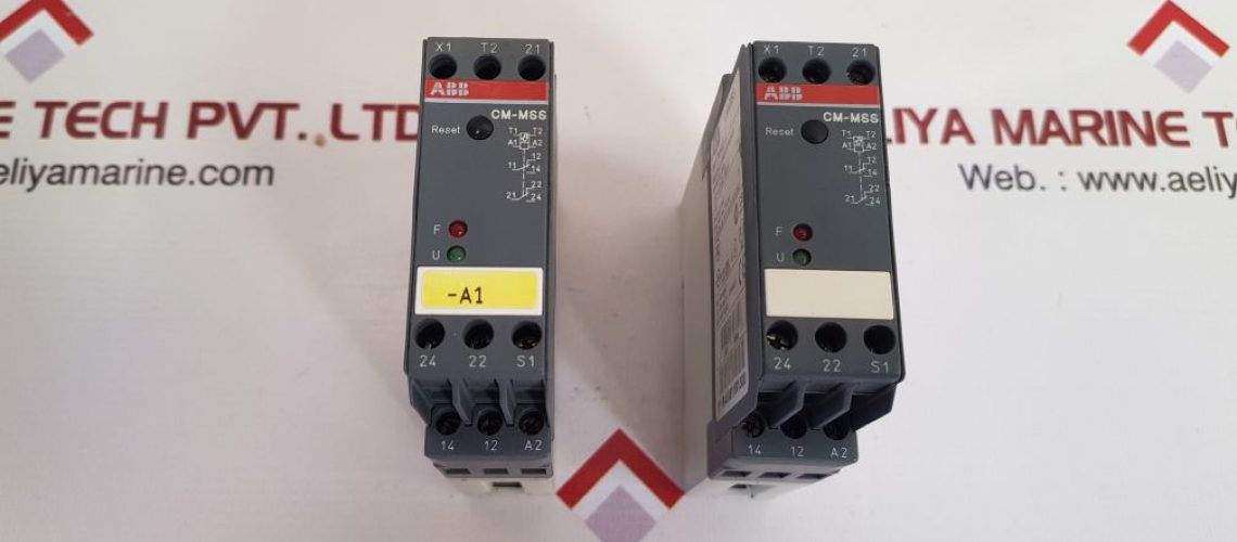 ABB CM-MSS THERMISTOR MOTOR PROTECTION MONITORING RELAY 1SVR430811R1300