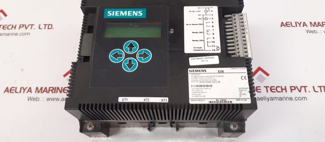 SIEMENS 3RW3346-0EC34 AC SEMICONDUCTOR MOTOR STARTER