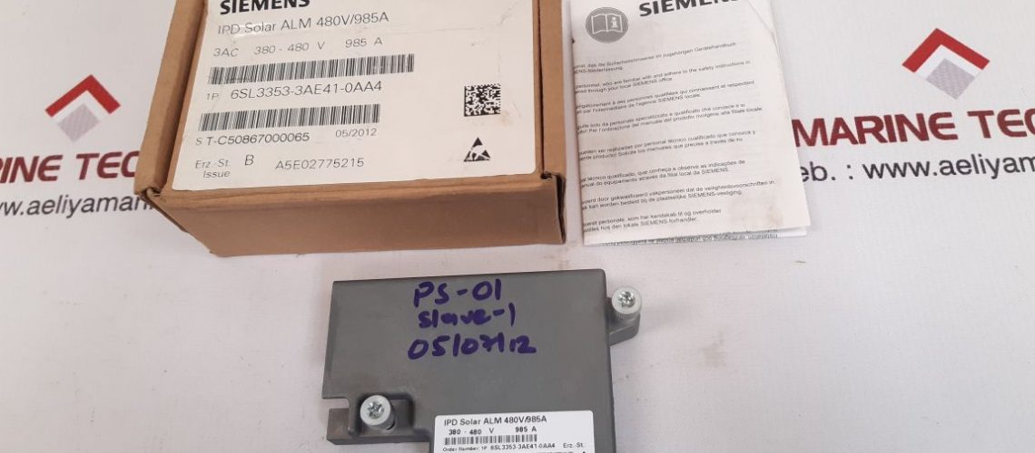 SIEMENS IPD SOLAR ALM 480V/985A