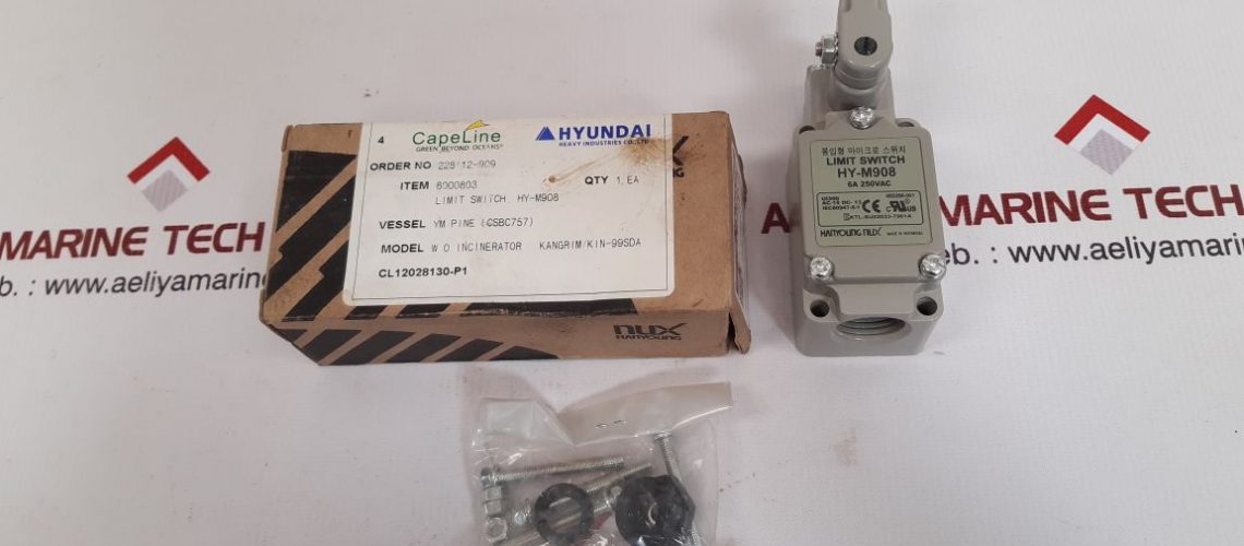 HANYOUNG NUX HY-M908 ROLLER LEVER LIMIT SWITCH 250VAC,6A