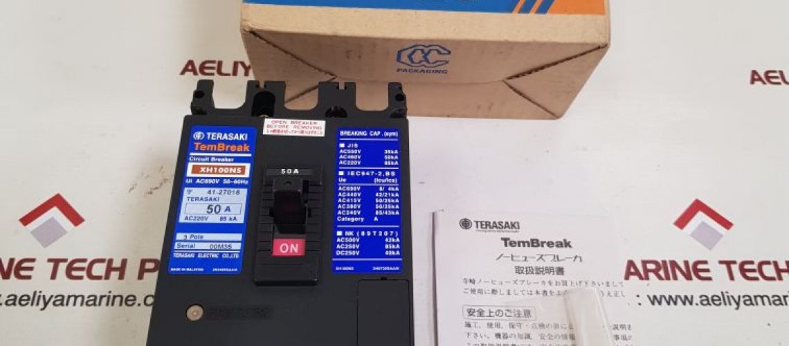 TERASAKI ELECTRIC XH100NS 3 POLE CIRCUIT BREAKER 50A