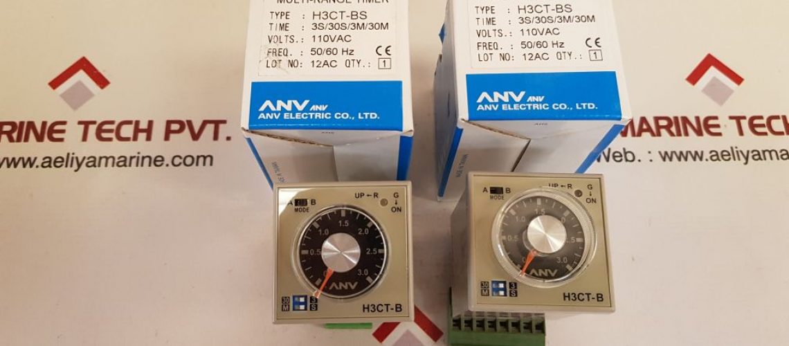 ANV ELECTRIC H3CT-BS MULTI-RANGE TIMER H3CT-B