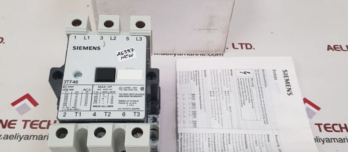 SIEMENS 3TF46 22-0AN2 AUXILIARY CONTACTOR