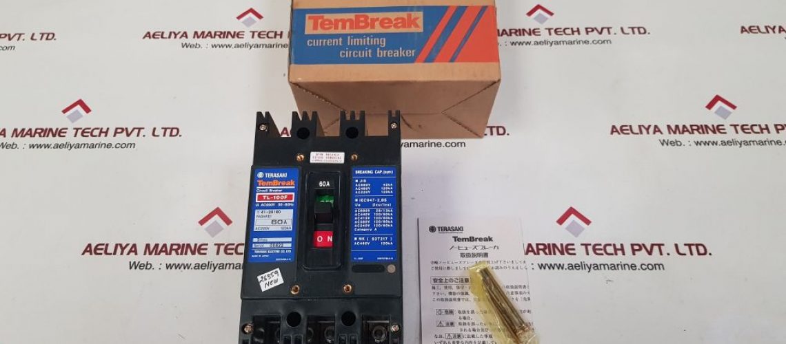 TERASAKI TL-100F 3 POLE CURRENT LIMITING CIRCUIT BREAKER 60A