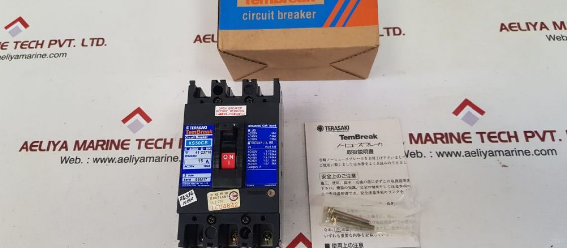 TERASAKI ELECTRIC XS50CB 3 POLE CIRCUIT BREAKER 15A