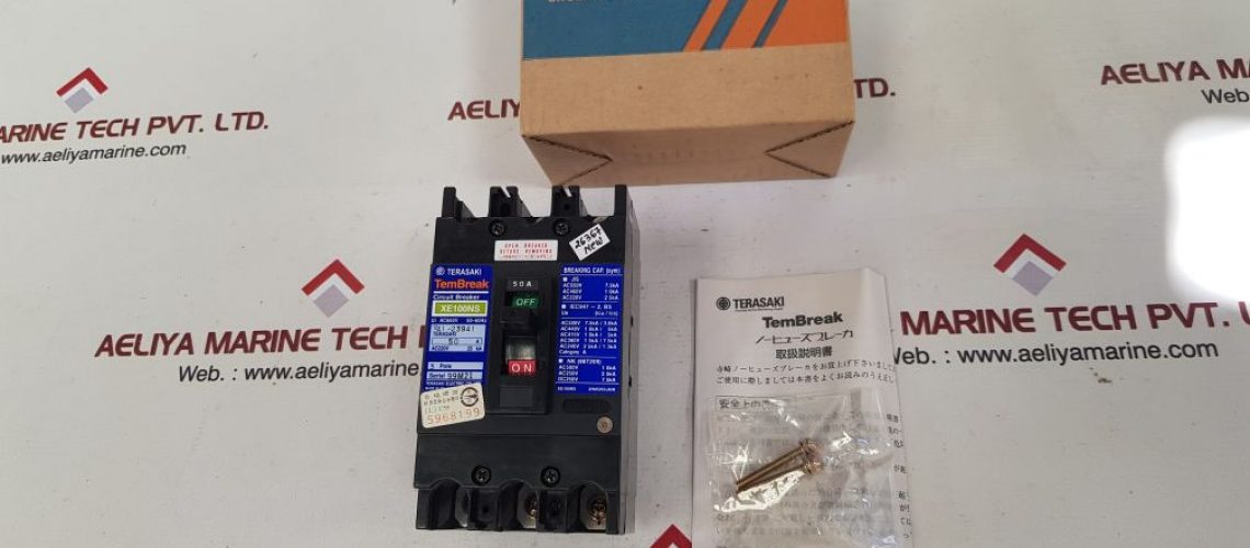 TERASAKI ELECTRIC XE100NS 3 POLE CIRCUIT BREAKER 50A