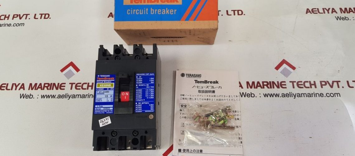 TERASAKI ELECTRIC XE50NB 3 POLE CIRCUIT BREAKER 15A