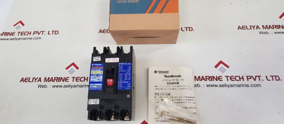 TERASAKI ELECTRIC XE100NS 3 POLE CIRCUIT BREAKER 100A