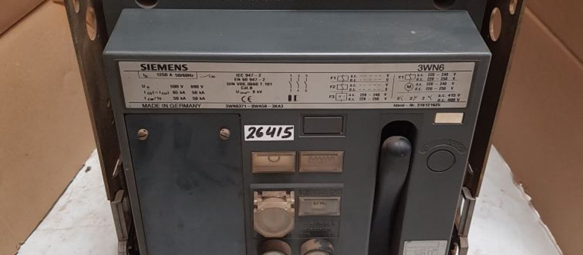 SIEMENS 3WN6371-0WA58-3KA3 CIRCUIT BREAKER