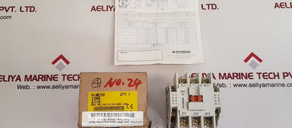 HYUNDAI HIMC 50 MAGNETIC CONTACTOR HMC50W22