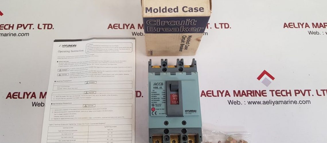 HYUNDAI HIBE 53 MOLDED CASE CIRCUIT BREAKER 10A