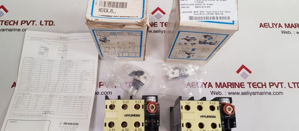 HYUNDAI HOR 3K45 THERMAL OVERLOAD RELAY