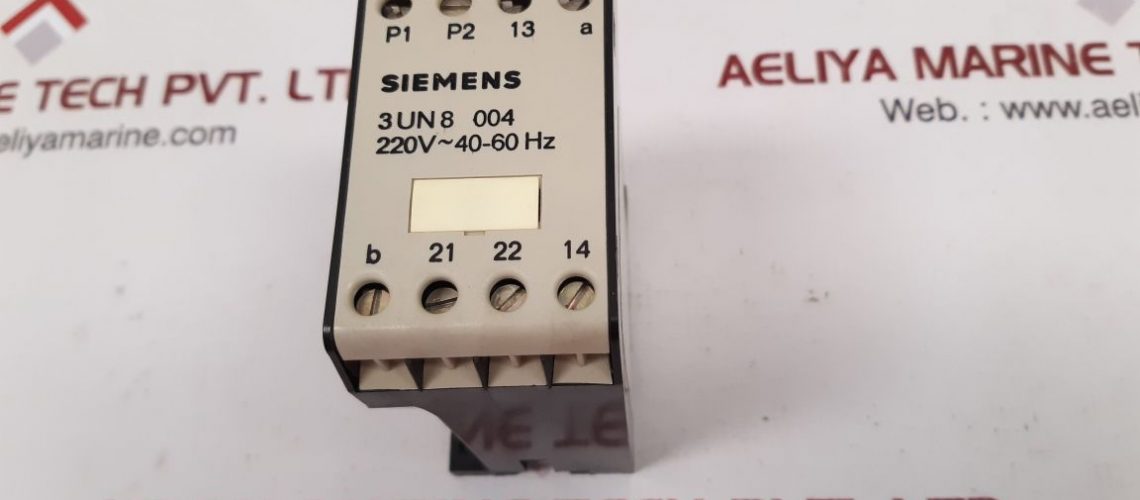 SIEMENS 3UN8 004 CONTACTOR CONTROL RELAY