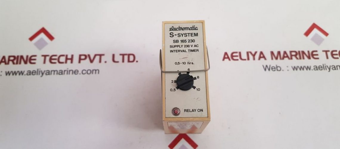 ELECTROMATIC S-SYSTEM SB 165 230 INTERVAL TIMER