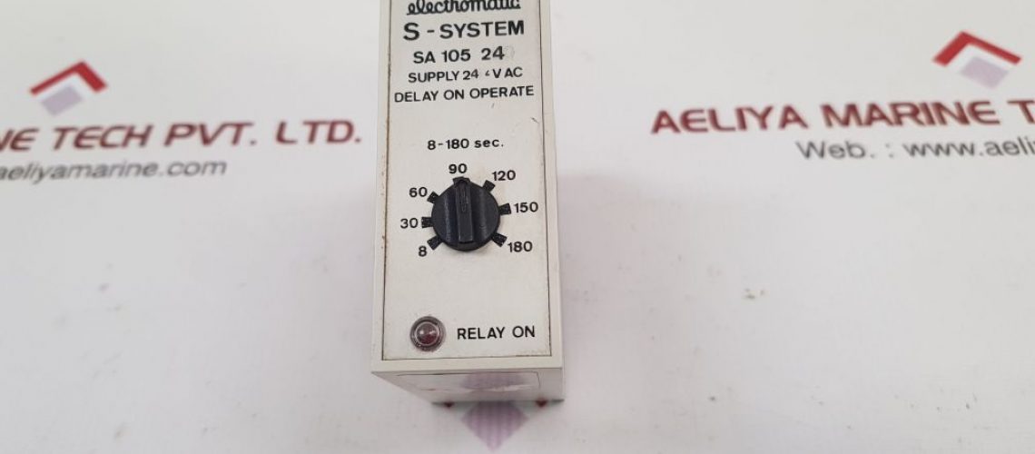 ELECTROMATIC S-SYSTEM SA 105 24 TIME DELAY ON OPERATE