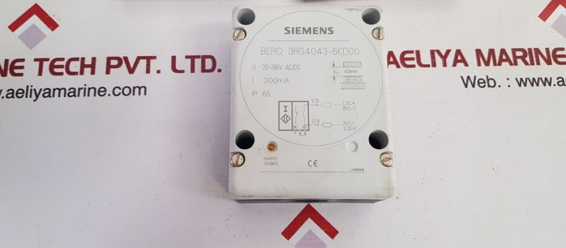 SIEMENS BERO 3RG4043-6KD00 INDUCTIVE PROXIMITY SWITCH