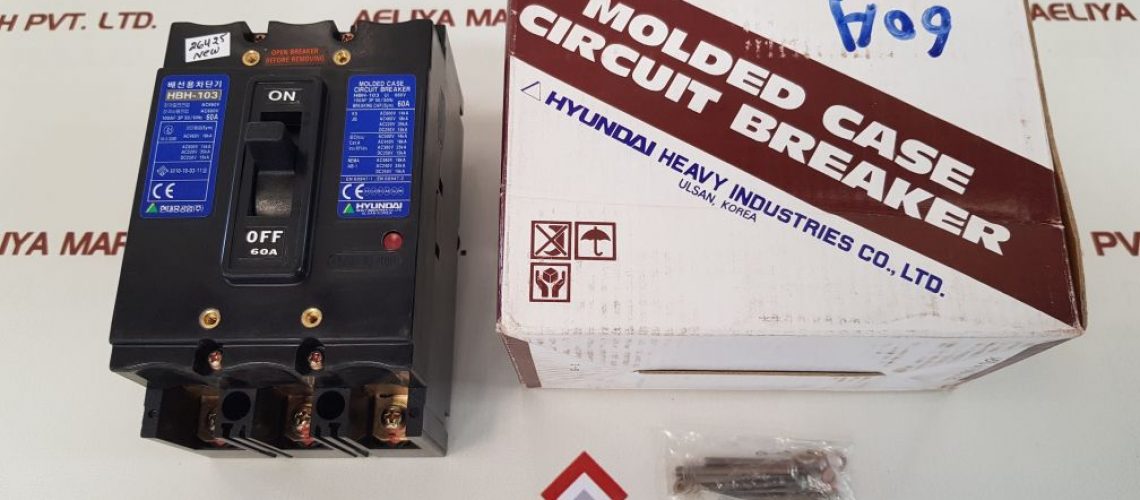 HYUNDAI HBH-103 MOLDED CASE CIRCUIT BREAKER 60A