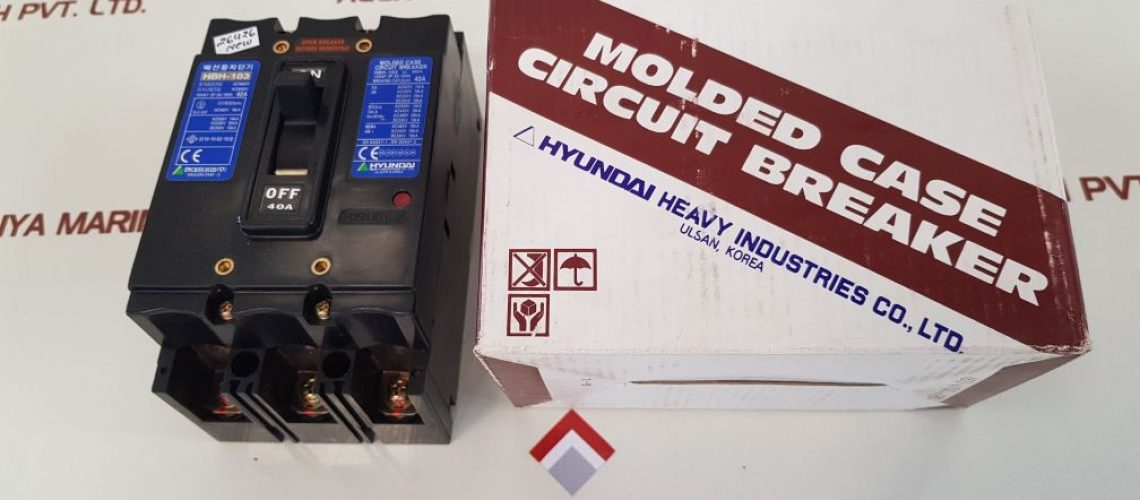 HYUNDAI HBH-103 MOLDED CASE CIRCUIT BREAKER 40A