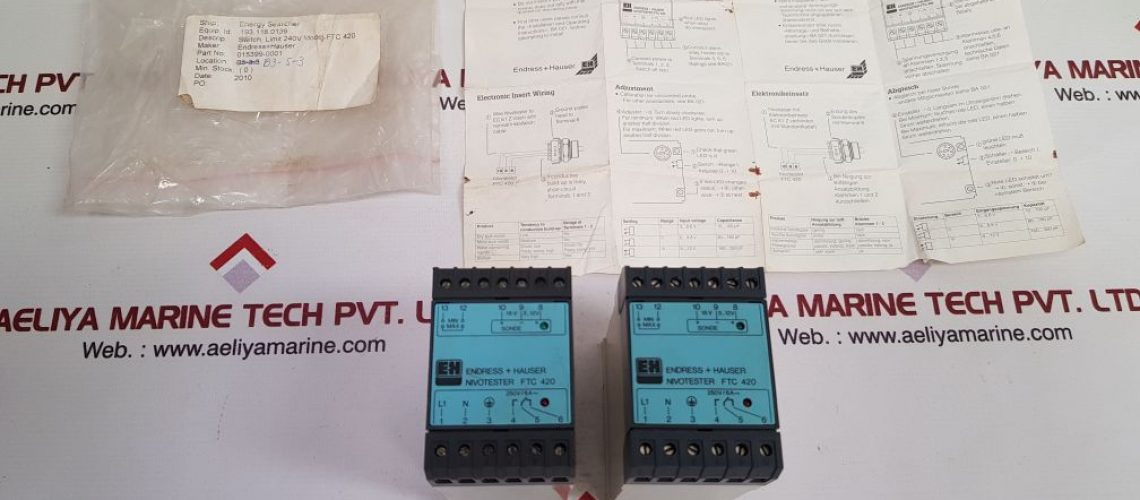 ENDRESS + HAUSER NIVOTESTER FTC 420 NIVOTESTER LEVEL LIMIT SWITCH