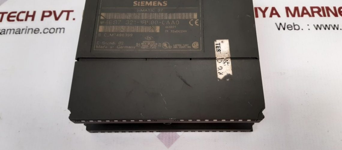 SIEMENS SIMATIC S7 SM321 DIGITAL INPUT MODULE 6ES7 321-1BL00-0AA0