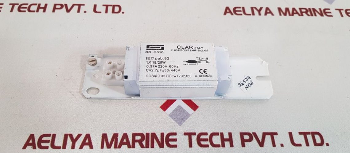 CLAR BS 2818 FLUORESCENT LAMP BALLAST