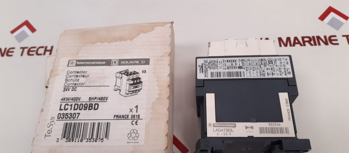 TELEMECANIQUE SCHNEIDER ELECTRIC SQUARE D LC1D09BD CONTACTOR