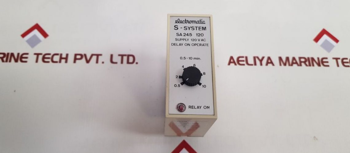 ELECTROMATIC S-SYSTEM SA 245 120 DELAY ON TIMING RELAY
