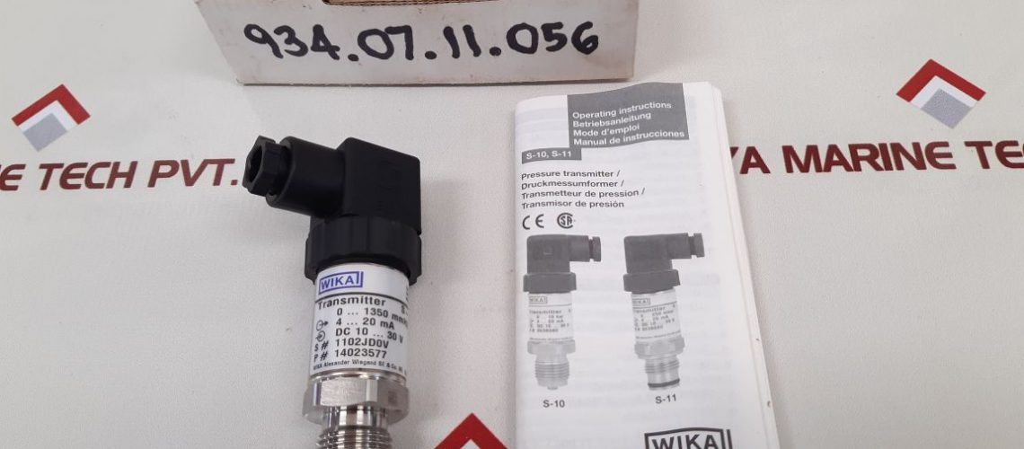 WIKA S-10 PRESSURE TRANSMITTER 934.07.11.056