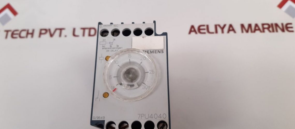 SIEMENS 7PU4040-2AN20 TIME DELAY