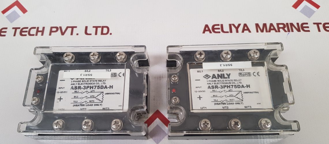 ANLY 3 PHASE SOLID STATE RELAY ASR-3PH75DA-H