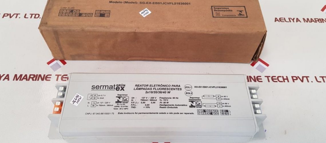 SERMATEX GRÜN SG-EX EB01JCVFL21836001 ELECTRONIC BALLAST