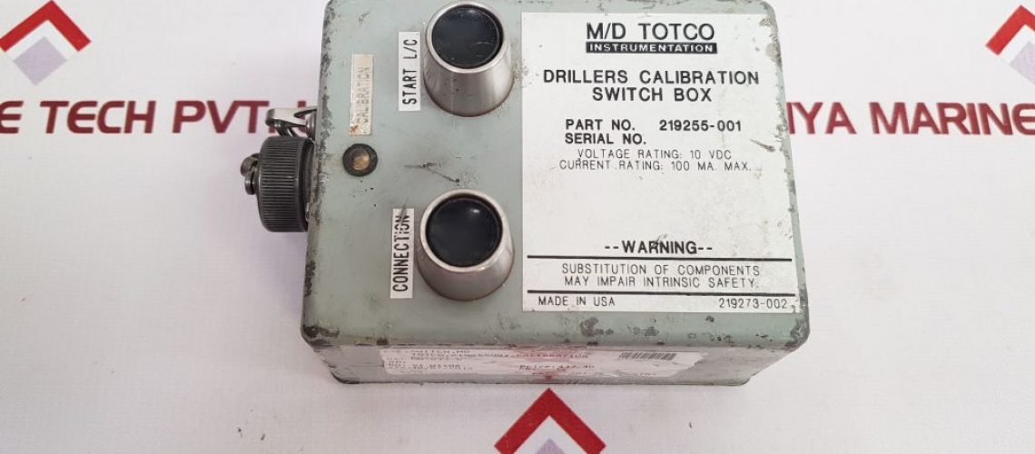 M/D TOTCO 219255-001 DRILLERS CALIBRATION SWITCH BOX