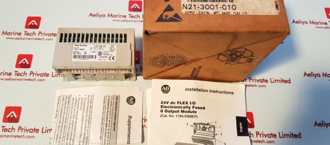 ALLEN-BRADLEY 1794-OB8EP FLEX I/O OUTPUT MODULE SER: A