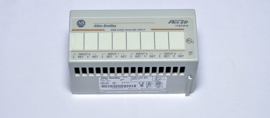 ALLEN BRADLEY FLEX I/O 1794- IF4I ISOLATED ANALOG INPUT MODULE