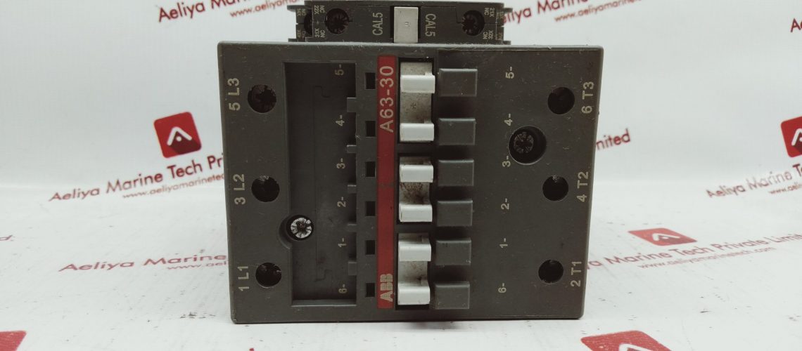 ABB A63-30 CONTACTOR WITH AUXILIARY CONTACT CAL5-11