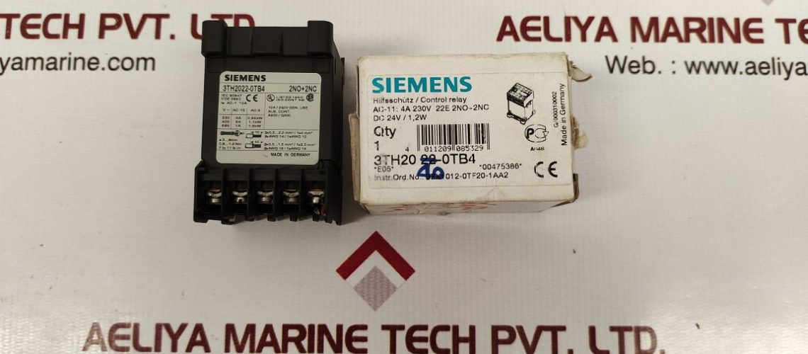 SIEMENS 3TH2022-0TB4 CONTACTOR RELAY