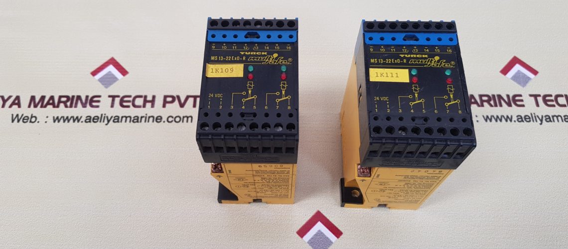 TURCK MS13-22EX0-R MULTI SAFE RELAY AMPLIFIER MS13-22EXO-R